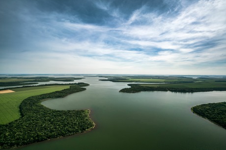 reservatório e faixa de proteção da Itaipu Binacional. Foto: Alexandre Marchetti