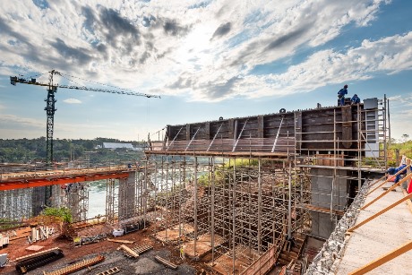 Ponte da Integração, segunda ponte entre o Brasil e o Paraguai, financiada pela Itaipu. Foto Alexandre Marchetti/Itaipu Binacional