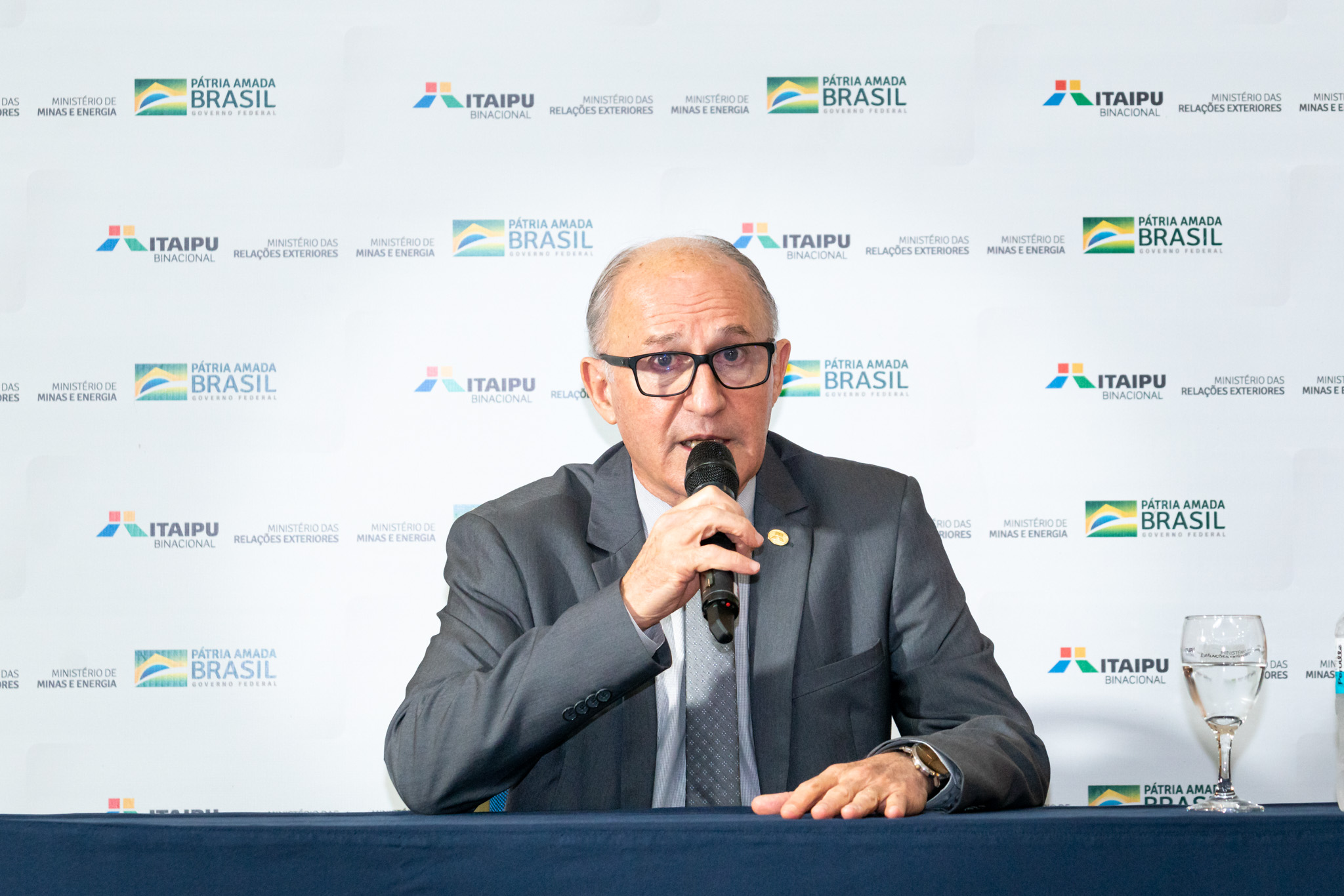 General Ferreira fez o balanço dos seus seis meses de gestão à frente da Itaipu. Foto: Sara Cheida/Itaipu Binacional