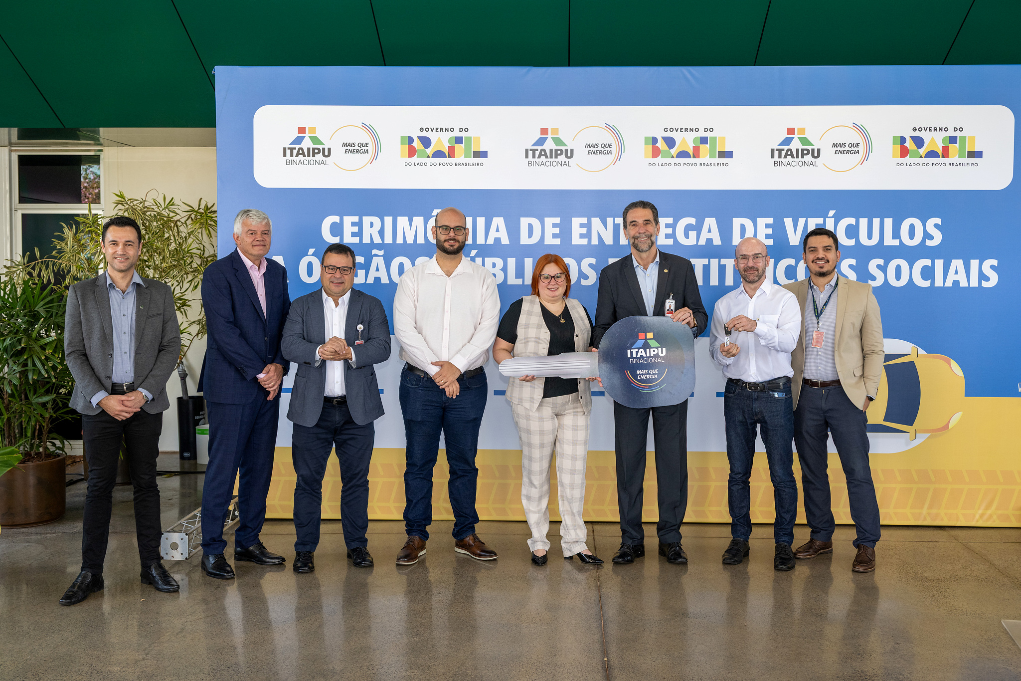 Cinco veículos foram doados para órgãos públicos e instituições socias. Fotos: William Brisida/Itaipu Binacional.
