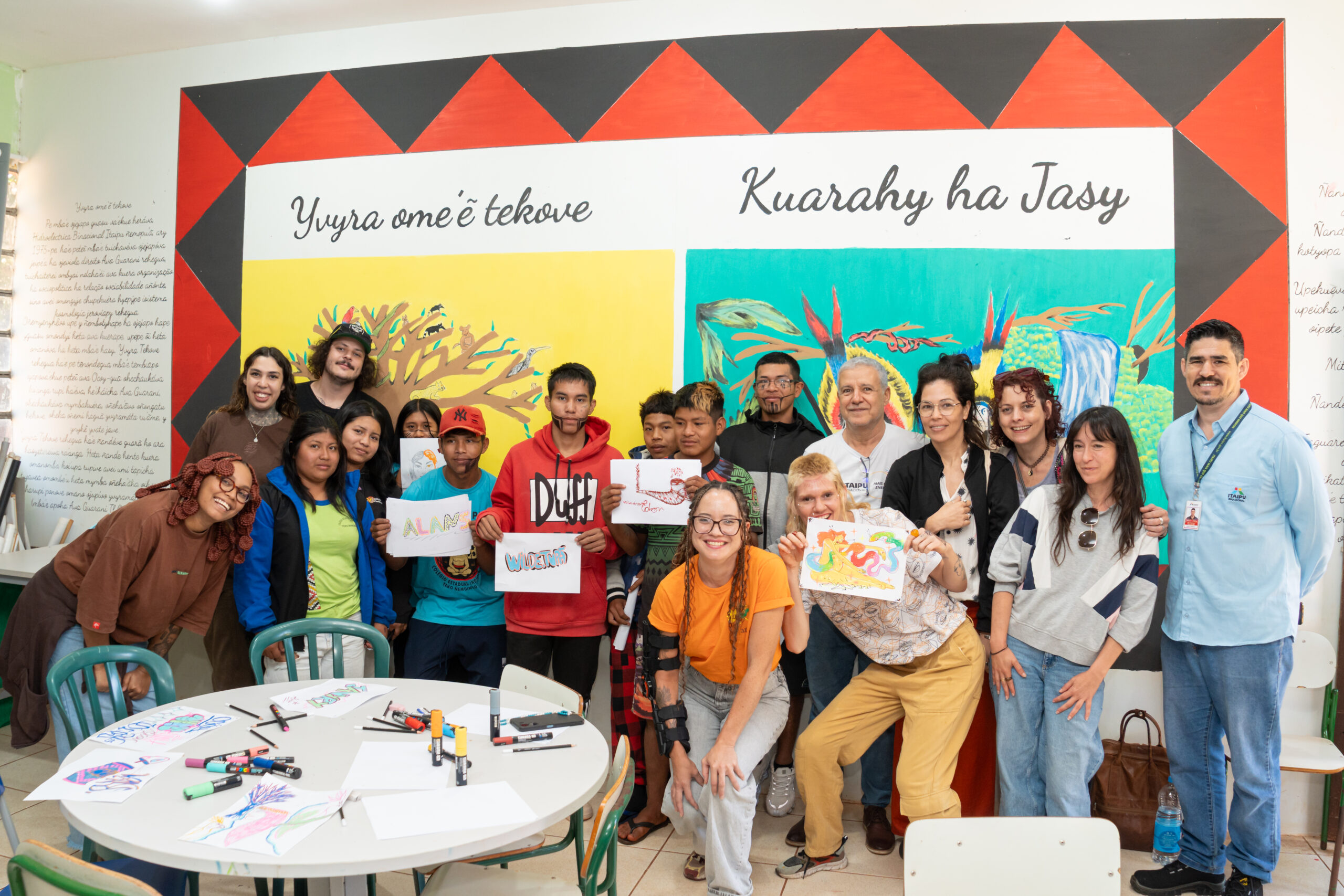 Inspiração indígena vai compor mural artístico no Gramadão da Vila A