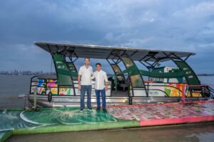 Enio Verri e o ministro do Turismo, Celso Sabino. Fotos: Rafa Kondlatsch/Itaipu Binacional. 