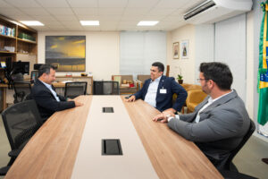 Diretor-presidente da Anac foi recebido no Centro Executivo da Itaipu. Crédito: Rubens Fraulini/Itaipu Binacional.
