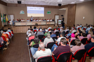 Encontro com as entidades beneficiadas pelo Edital 01/2024, de Fortalecimento das Organizações Sociais, em Franciso Beltrão em setembro de 2025. Foto: William Brisida/Itaipu Binacional.