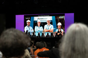 Evento contra o feminicídio, em março, promovido pela Itaipu. Foto: Sara Cheida/Itaipu Binacional.
